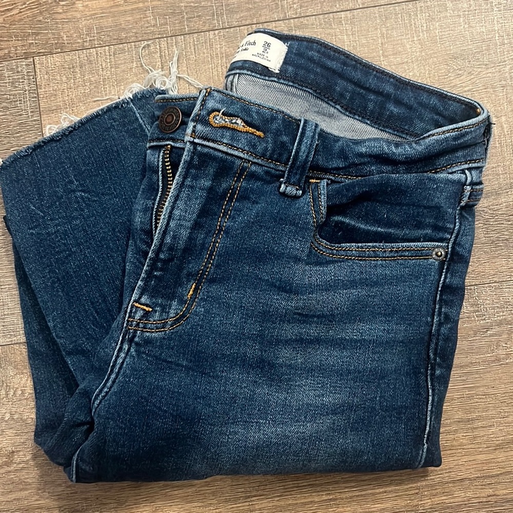 Abercrombie and fitch super skinny ankle mid rise